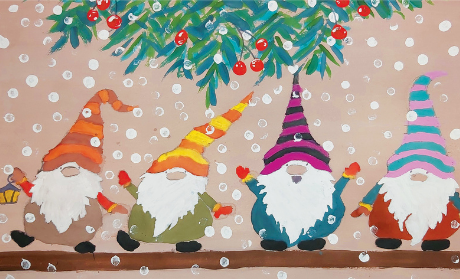 Cristmas charity card "Gnomes"